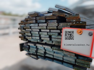 Egy köteg 40x10 mm-es laposvas, felcímkézve - kismetalvasker.hu
